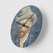 Horloge Ronde Vincent de Gogh | Self Portrait with Felt Hat (Angle)