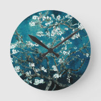 Vincent Van Gogh Almond Blossoms Dark Turquoise