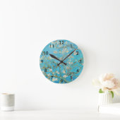 Horloge Ronde Vincent van Gogh - Fleur d'amandes (Maison)