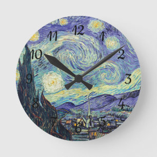 Horloge Ronde Vincent Van Gogh/ La Nuit étoilée