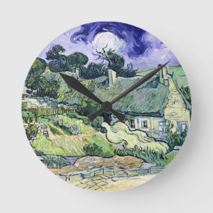 Horloge Ronde Vincent van Gogh  Maisons de chaume à Cordeville