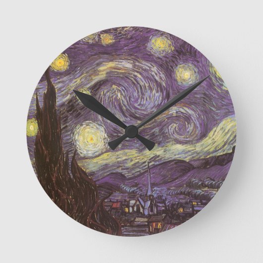 Horloge Ronde Vincent van Gogh - Nuit étoilée (Recto)
