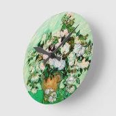 Horloge Ronde Vincent Van Gogh Roses (1890) (Angle)