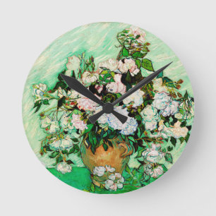 Horloge Ronde Vincent Van Gogh Roses (1890)