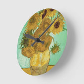 Horloge Ronde Vincent van Gogh | Tournesols, 1888 (Angle)