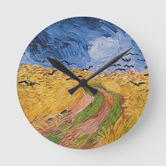 Horloge Ronde Vincent van Gogh | Wheatfield with Crows, 1890 (Recto)