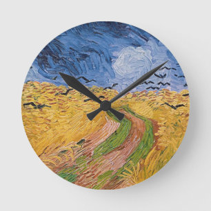 Horloge Ronde Vincent van Gogh Wheatfield with Crows, 1890