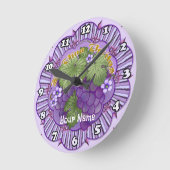 Horloge Ronde Vino Veritas (Angle)