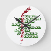 Horloge Ronde Vins portugais Vins à Mur de Vins (Recto)