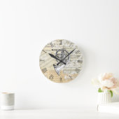 Horloge Ronde Vintage (Maison)