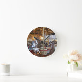 Horloge Ronde Vintage Fairground (Maison)