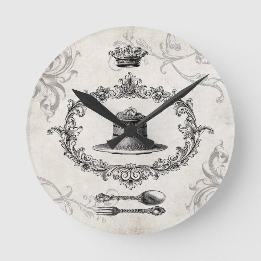 Horloge Ronde Vintage French Cake wall clock (Recto)