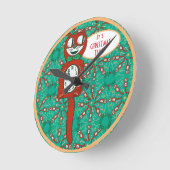 Horloge Ronde vintage funny kit cat klock Acrylic Wall Clock (Angle)