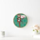 Horloge Ronde vintage funny kit cat klock Acrylic Wall Clock (Maison)