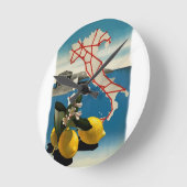 Horloge Ronde Vintage Italie (Angle)