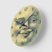 Horloge Ronde Vintage Man in the Moon (Angle)