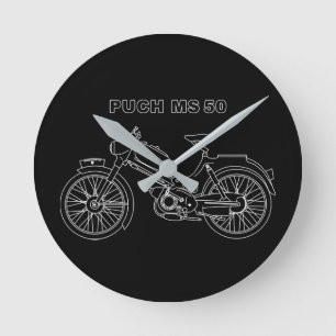 Horloge Ronde Vintage Moped PUCH MS 50