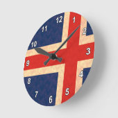 Horloge Ronde Vintage Pattern (Angle)