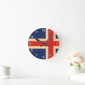 Horloge Ronde Vintage Pattern (Maison)