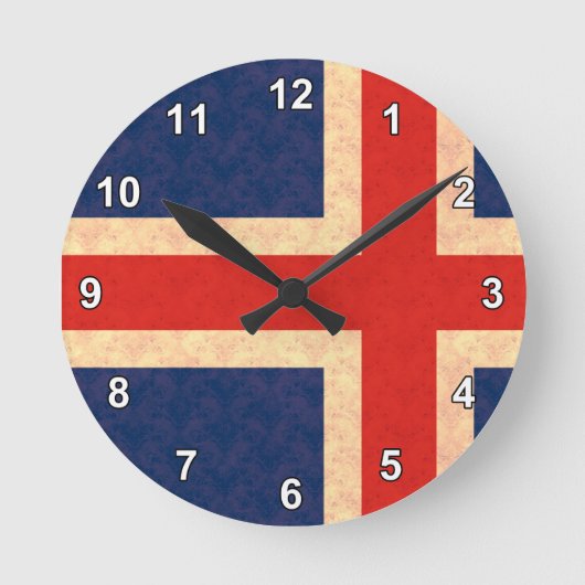 Horloge Ronde Vintage Pattern (Recto)