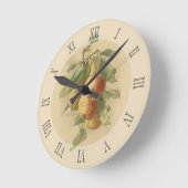 Horloge Ronde Vintage pears (Angle)