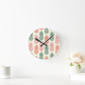 Horloge Ronde Vintage Pineapple 2 (Maison)