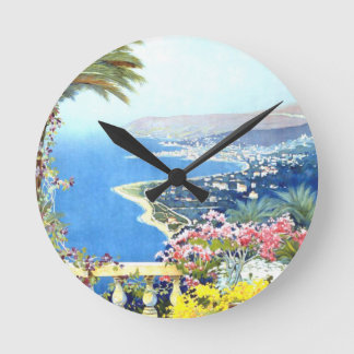 Horloge Ronde Vintage San Remo Italie Europe Travel