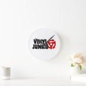Horloge Ronde Vinyl Junkie (Maison)