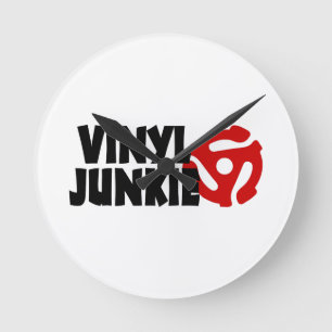 Horloge Ronde Vinyl Junkie