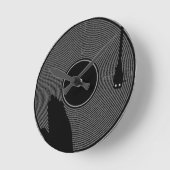 Horloge Ronde Vinyl Record Wall Clock (Angle)