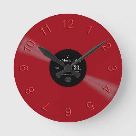 Horloge Ronde Vinyl Time (Recto)