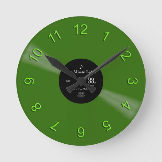 Horloge Ronde Vinyl Time (Recto)