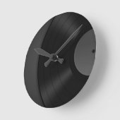 Horloge Ronde Vinyl Wall Clock (Angle)