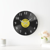 Horloge ronde vinyle (Maison)