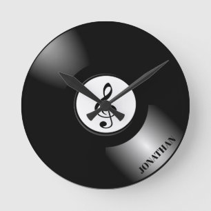 Horloge Ronde Vinyle