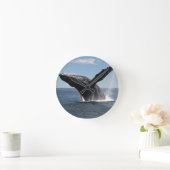 Horloge Ronde Violation adulte de baleine de bosse (Maison)