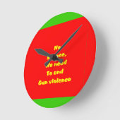 Horloge Ronde Violence armée (Angle)