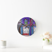 Horloge Ronde Violetas Cafe (Maison)