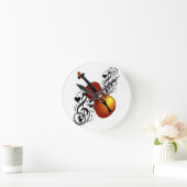 Horloge Ronde Violin, Lover at Heart_ (Maison)