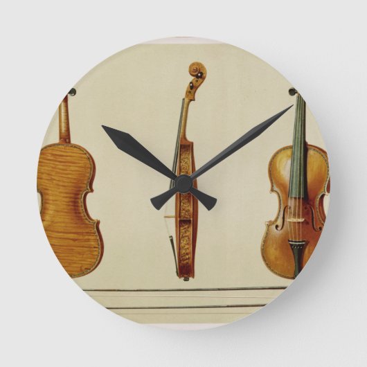 Horloge Ronde Violon Hellier fabriqué par Antonio Stradivarius ( (Recto)