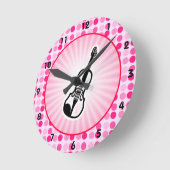 Horloge Ronde Violon mignon (Angle)