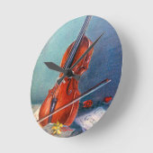 Horloge Ronde Violon/Violon (Angle)