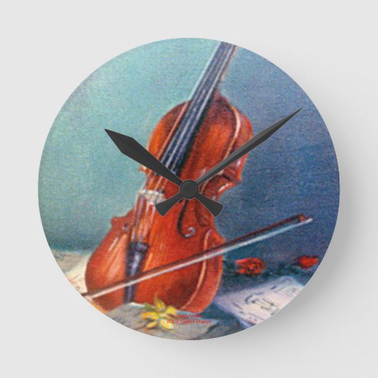 Horloge Ronde Violon/Violon (Recto)