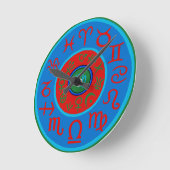 Horloge Ronde Virgo - Zodiaque céleste (Angle)