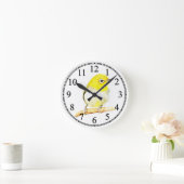 Horloge Ronde Viro jaune (Maison)