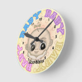 Horloge Ronde Visage de bébé (Angle)