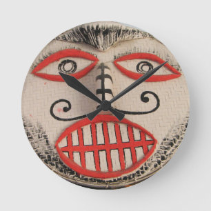 Horloge Ronde Visage thaïlandais de fantôme, de phi festival d