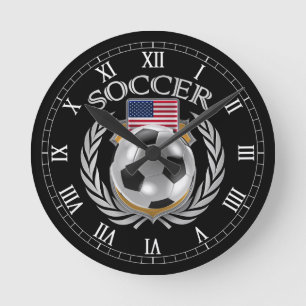 Horloge Ronde Vitesse de fan du football 2016 des Etats-Unis