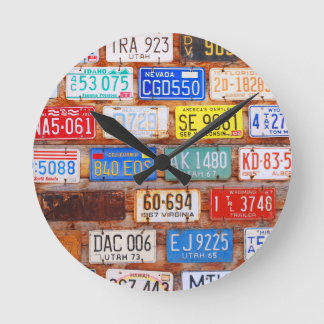 Horloge Ronde Vitesse de promenade en voiture - plaques