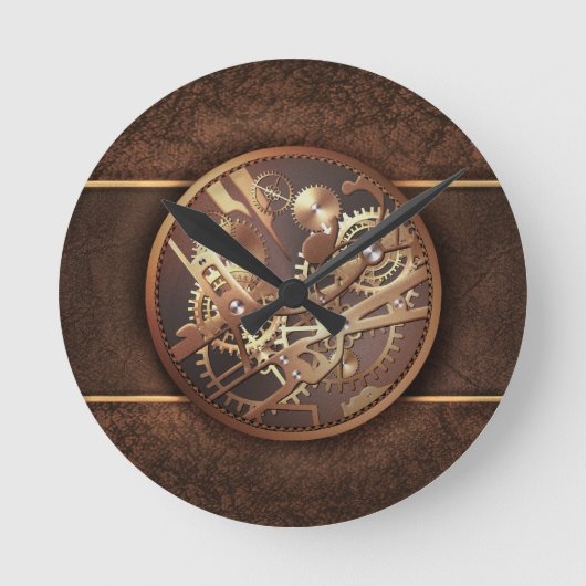 Horloge Ronde vitesses de steampunk (Recto)